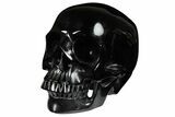 Realistic, Polished Obsidian Skull - Mexico #199589-2